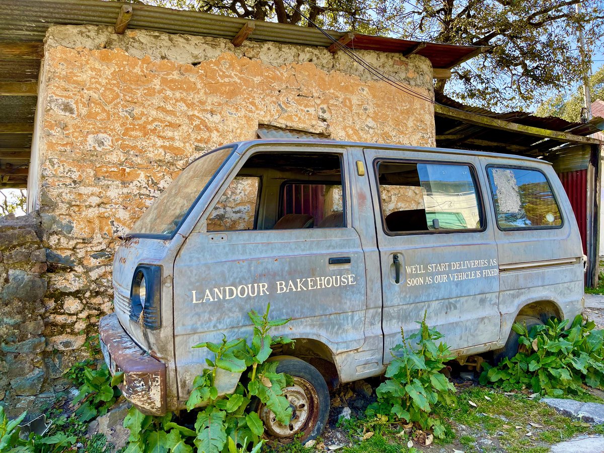The Landour Bakehouse delivery van, Landour